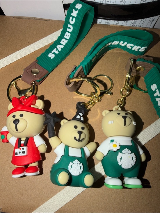 Starbucks Accessories - Set of 3 bear keychains